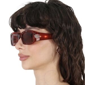 NEW GUCCI GG1403SK 003 SQUARE RED GREY WOMEN SUNGLASSES GUCCI
